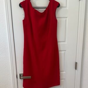 Elegant Red Sleeveless Dress